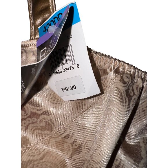 Bali Minimizer Underwire Bra 42DDD Style 3562 Satin & Lace Gold Sexy Satin Comfy - Picture 5 of 6